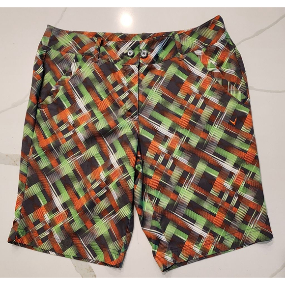 Callaway Pants - Callaway Women's Opti-Dri Plaid Golf Shorts Size 6 Multicolor Stretch Bermuda